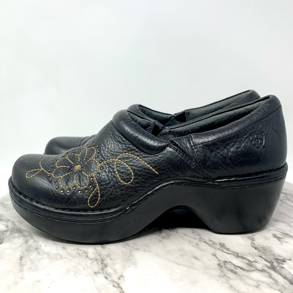 Ariat Floral Leather Comfort ATS Clogs 8.5 Western Casual Bohemian Classic Boho - Picture 3 of 15